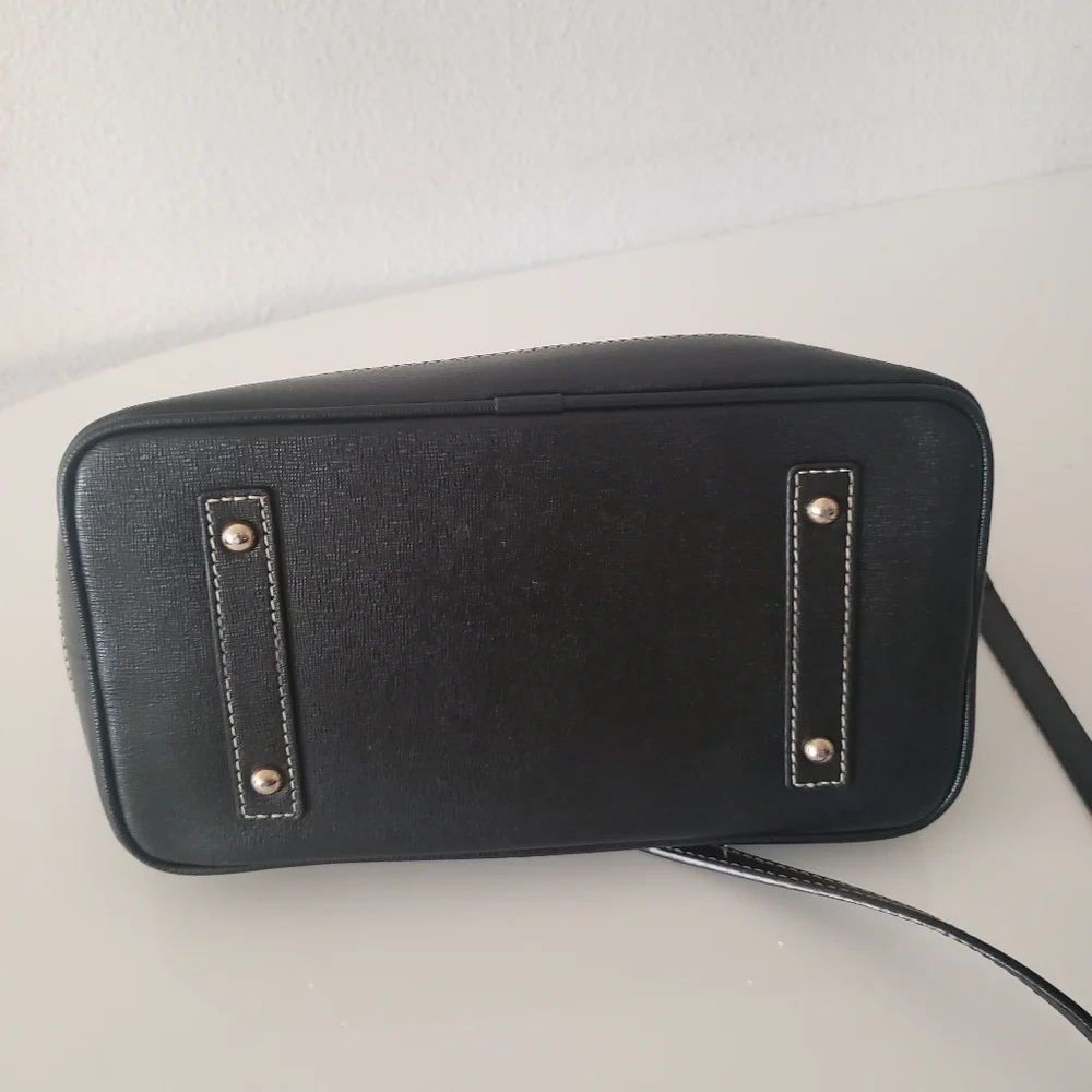 DOONEY & BOURKE Saffiano Leather Darcy Satchel Double Handles Removable Strap - Picture 10 of 16